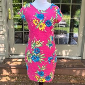 Lilly Pulitzer textured magenta dress